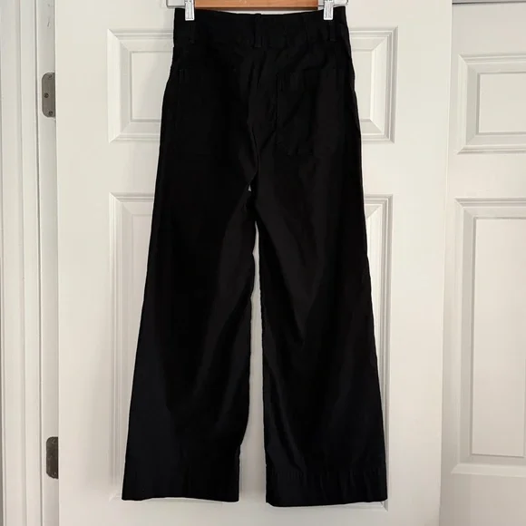 Maeve The Collette High Rise Cropped Wide Leg Pant Black 26 Anthropologie - Picture 5 of 16